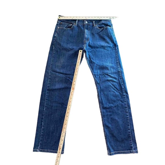 Levis 505 Blue Jeans Men's size W36 L32 Straight Leg-Red Label - Picture 5 of 9